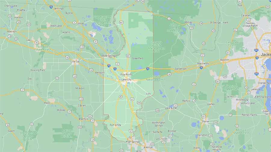 Map of Columbia County, FL | Epic AC Service | epicacguy.com