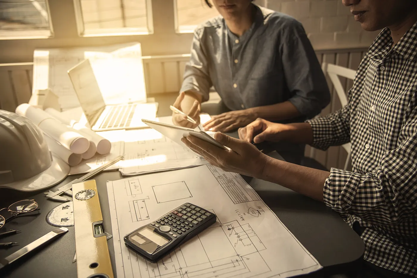 Couple tabulating HVAC Installation or AC Installation costs